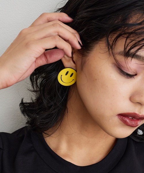 Narcissus（ナルシス）の「【Narcissus】スマイルメガネピアス（ピアス（両耳用）・レディース・ブラック・FREE）」の5枚目の写真