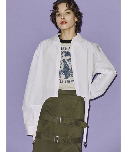 jouetie(ジュエティ)の「ガーターシャツ(シャツ/ブラウス・レディース・オフホワイト/ピンク/ブルー・MEDIUM)」の6枚目の写真