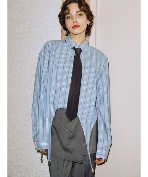 jouetie(ジュエティ)の「ガーターシャツ(シャツ/ブラウス・レディース・オフホワイト/ピンク/ブルー・MEDIUM)」の11枚目の写真