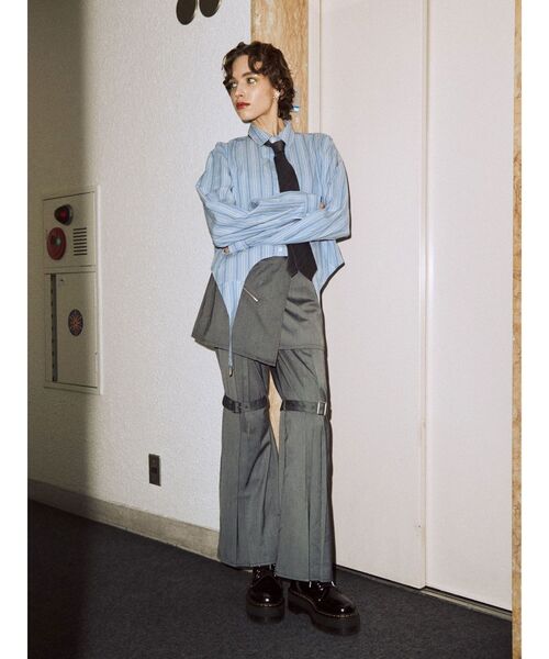 jouetie(ジュエティ)の「ガーターシャツ(シャツ/ブラウス・レディース・オフホワイト/ピンク/ブルー・MEDIUM)」の20枚目の写真