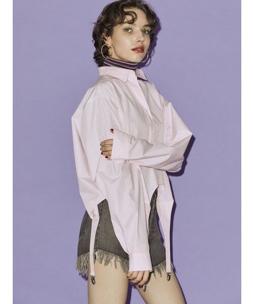 jouetie(ジュエティ)の「ガーターシャツ(シャツ/ブラウス・レディース・オフホワイト/ピンク/ブルー・MEDIUM)」の21枚目の写真