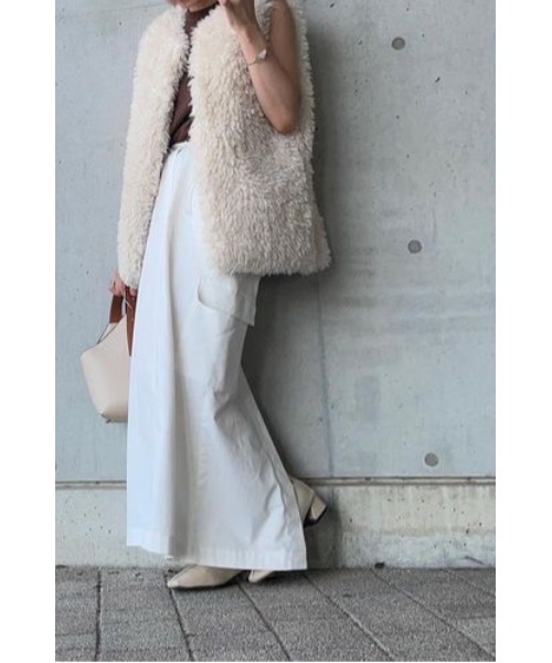 each(イーチ)の「ドロストカーゴナロースカート【セット可】(スカート・レディース・ホワイト/チャコールグレー・FREE)」の22枚目の写真