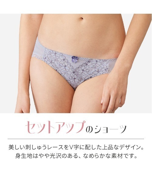 Triumph（トリンプ）の「【WEB限定ブラ＆ショーツセット】すっきりスムースブラ【B,Cカップ】 WHU + Hikini 39 Y3 A1 RL1（ブラ&ショーツ・レディース・レッド/ブラック/ライトグリーン/ピンク/ピンクベージュ/グレー・B75/B70/C80/C70/B80/C75/C65/B65/C85）」の9枚目の写真