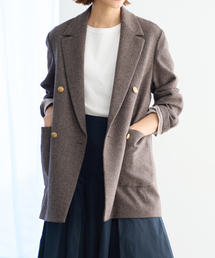IENA（イエナ）の「杢ツイード W前ジャケット（テーラードジャケット