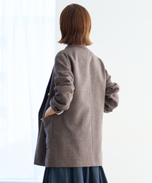 IENA（イエナ）の「杢ツイード W前ジャケット（テーラードジャケット