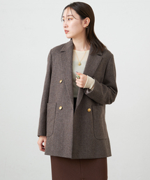 IENA 杢ツイード W前ジャケット　テーラードジャケット IENA（イエナ）の「杢ツイード W前ジャケット（テーラードジャケット