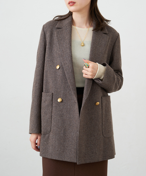 イエナ　杢ツイード W前ジャケット 楽天市場】アップルバム APPLEBUM My Name Is Coach Jacket