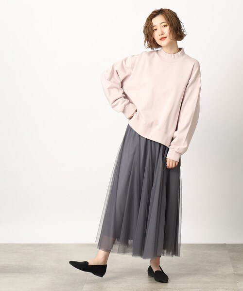 Lee(リー)の「Lee モックネックスウェット(スウェット・レディース・ベビーピンク/グレー/チャコールグレー・02)」の12枚目の写真