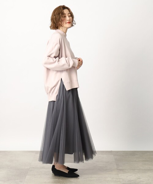 Lee(リー)の「Lee モックネックスウェット(スウェット・レディース・ベビーピンク/グレー/チャコールグレー・02)」の13枚目の写真