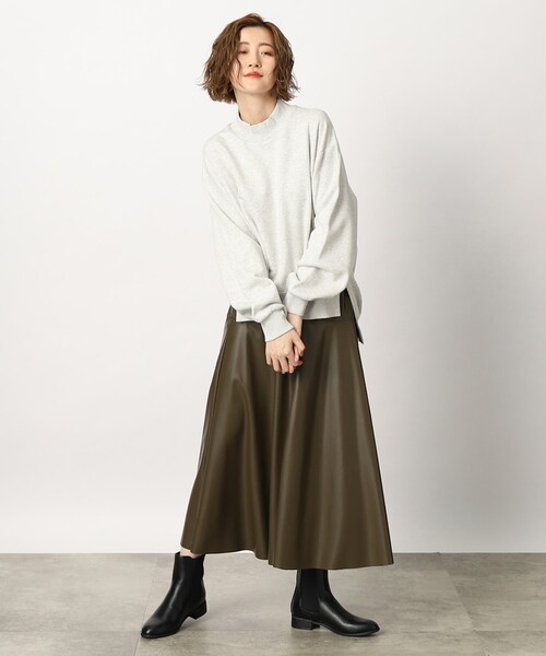 Lee(リー)の「Lee モックネックスウェット(スウェット・レディース・ベビーピンク/グレー/チャコールグレー・02)」の19枚目の写真