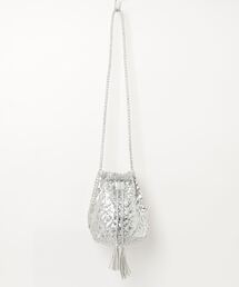 【Swaraj/スワラージ】ゴート編み巾着ショルダーBAG