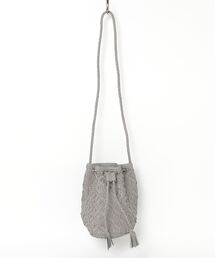 【Swaraj/スワラージ】ゴート編み巾着ショルダーBAG