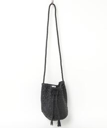 【Swaraj/スワラージ】ゴート編み巾着ショルダーBAG