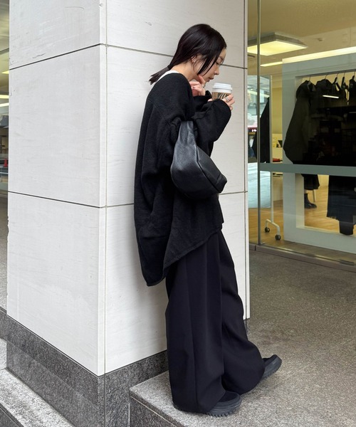 新色追加】スリーブリンキングVネックカーディガン（カーディガン