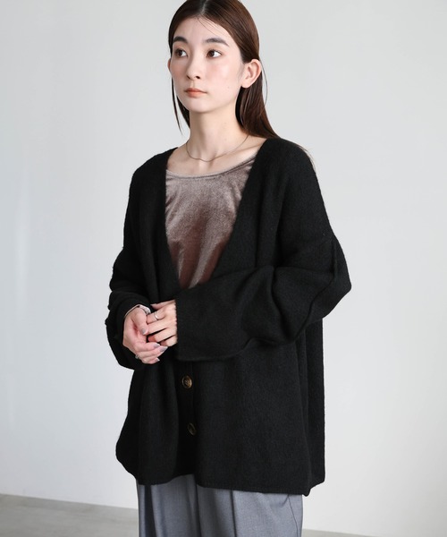 メゾンドリーファ　定価3万　美品　梨花愛用　シルク100% 上質カーディガン メゾンドリーファ 定価3万 美品 梨花愛用 シルク100% 上質カーディガン