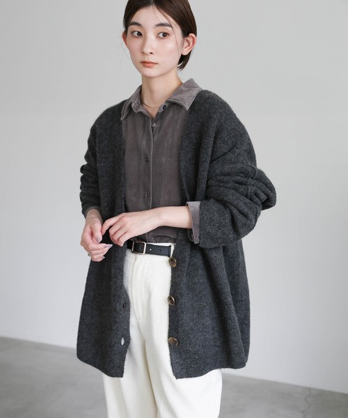 セール】お気に入り6万件突破！スリーブリンキングVネックカーディガン