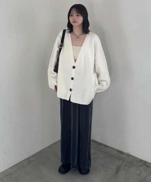 ほぼ新品★*Sofia Vネック カーディガン カーディガン 「新色追加」スリーブリンキングVネック