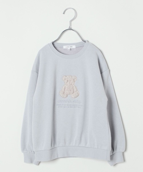 GLOBAL WORK(グローバルワーク)の「オテラク/モチーフスウェット/907706(スウェット・キッズ・ブラック/サックスブルー/ベージュ/オフホワイト/ホワイト/ブラック系その他/サックスブルー系3・120cm/100cm/140cm/110cm/130cm/160cm/150cm)」の7枚目の写真