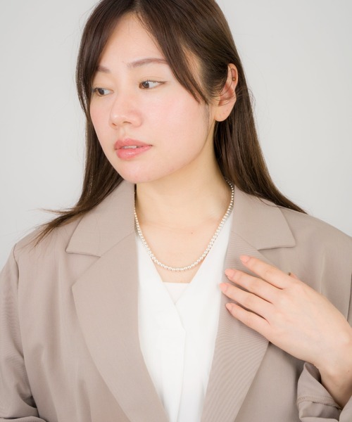 Harpo アルポ ナバホパール シルバー ネックレス ビーズ5㎜/全長40㎝ Harpo アルポ ナバホパール シルバー ネックレス ビーズ5㎜/全長40