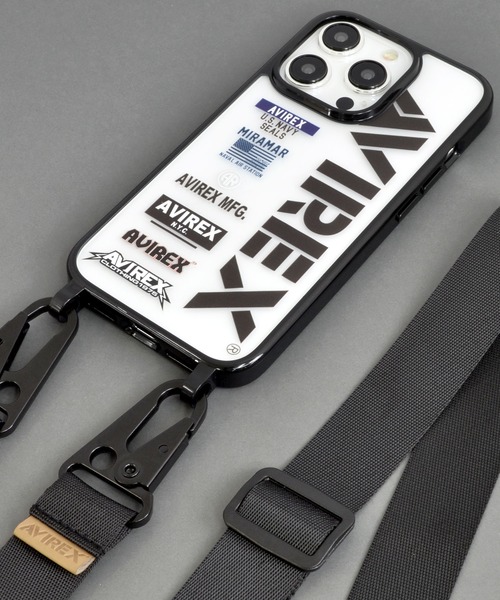 AVIREX(アヴィレックス)の「iPhone15 iPhone15Pro iPhone14/13 アヴィレックス 「ショルダーストラップ付きクリアケース」(スマホケース/カバー・メンズ・アニマル/マルチ/ブラックミックス・iPhone 15/iPhone 15 Pro)」の11枚目の写真