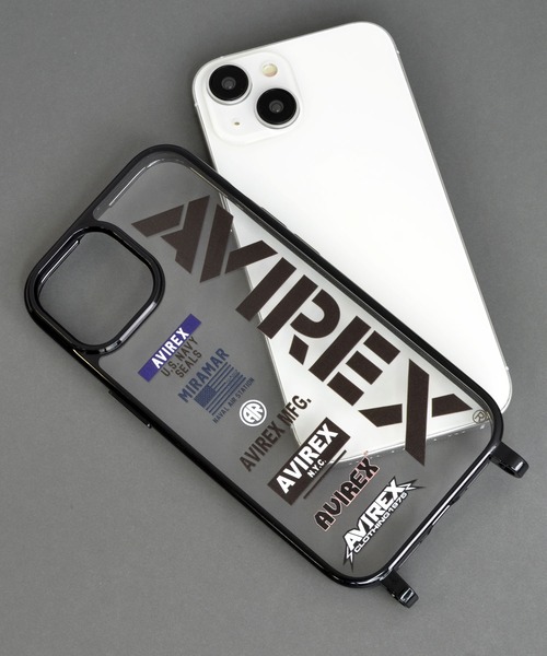 AVIREX(アヴィレックス)の「iPhone15 iPhone15Pro iPhone14/13 アヴィレックス 「ショルダーストラップ付きクリアケース」(スマホケース/カバー・メンズ・アニマル/マルチ/ブラックミックス・iPhone 15/iPhone 15 Pro)」の8枚目の写真