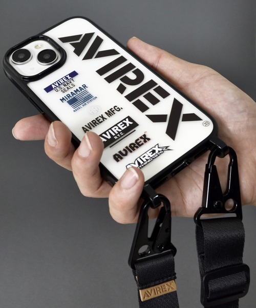 AVIREX(アヴィレックス)の「iPhone15 iPhone15Pro iPhone14/13 アヴィレックス 「ショルダーストラップ付きクリアケース」(スマホケース/カバー・メンズ・アニマル/マルチ/ブラックミックス・iPhone 15/iPhone 15 Pro)」の10枚目の写真