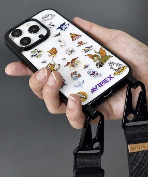 AVIREX(アヴィレックス)の「iPhone15 iPhone15Pro iPhone14/13 アヴィレックス 「ショルダーストラップ付きクリアケース」(スマホケース/カバー・メンズ・アニマル/マルチ/ブラックミックス・iPhone 15/iPhone 15 Pro)」の17枚目の写真