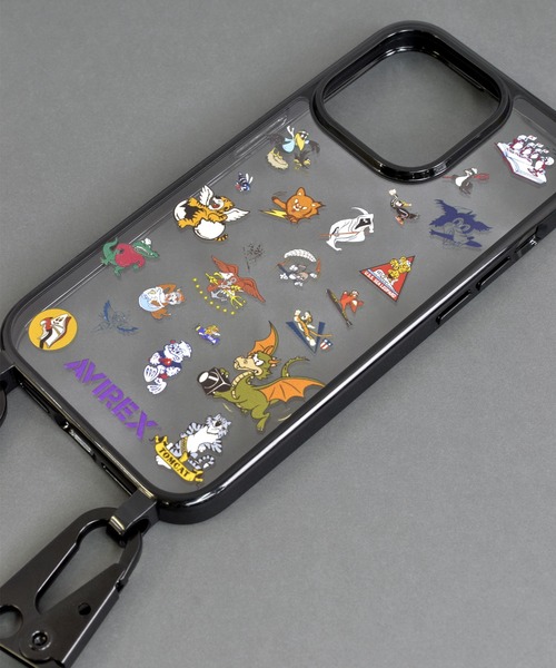 AVIREX(アヴィレックス)の「iPhone15 iPhone15Pro iPhone14/13 アヴィレックス 「ショルダーストラップ付きクリアケース」(スマホケース/カバー・メンズ・アニマル/マルチ/ブラックミックス・iPhone 15/iPhone 15 Pro)」の19枚目の写真