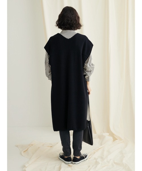CRAFT STANDARD BOUTIQUE(クラフトスタンダードブティック)の「ジレニットワンピース ◆(ベスト・レディース・キャメル/ブラック/ベージュ・M/L)」の21枚目の写真