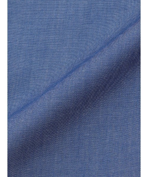 Perfect Suit FActory（パーフェクトスーツファクトリー）の「【ノンアイロン】長袖ワイシャツ【アーバン】デニムライク　ブラック/グレー/ブラウン/ブルー（ビジネスシャツ・メンズ・ブラウン/ブルー/グレー/ブラック・首回り43cm-裄丈86cm/首回り41cm-裄丈84cm/首回り37cm-裄丈80cm/首回り39cm-裄丈82cm）」の11枚目の写真