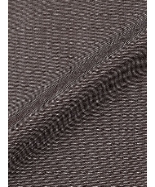 Perfect Suit FActory（パーフェクトスーツファクトリー）の「【ノンアイロン】長袖ワイシャツ【アーバン】デニムライク　ブラック/グレー/ブラウン/ブルー（ビジネスシャツ・メンズ・ブラウン/ブルー/グレー/ブラック・首回り43cm-裄丈86cm/首回り41cm-裄丈84cm/首回り37cm-裄丈80cm/首回り39cm-裄丈82cm）」の9枚目の写真