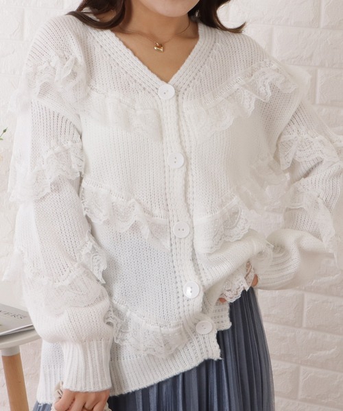 新品未使用タグ付き☆NyaNya Lolita 和風ホワイトレースカーディガン 新品未使用タグ付き☆NyaNya Lolita 和風ホワイトレース
