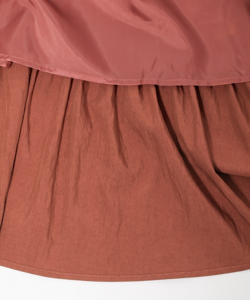 mysty woman（ミスティウーマン）の「サイドドロストペプラムスカート 982618（スカート・レディース・アイボリー/ブラック/ブラウン・FREE）」の5枚目の写真