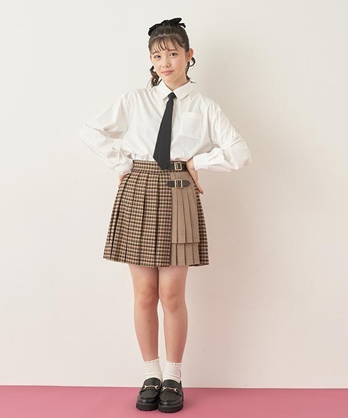 ポンポネット シャツ メゾピアノ ジュニア スカート ネクタイ サイズ160 ポンポネット シャツ メゾピアノ ジュニア スカート ネクタイ