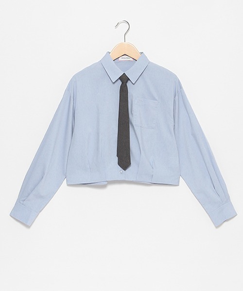 mezzo piano Junior（メゾピアノジュニア）の「ネクタイつきシャツ（シャツ/ブラウス・キッズ・ホワイト/ブルー・M/L/S）」の16枚目の写真