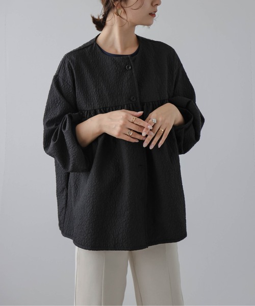 セール】ふくれジャガードブルゾン（ブルゾン）｜La-gemme（ラジェム