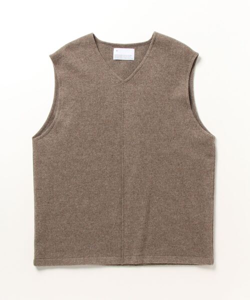 VOAAOV（ヴォアーブ）の「【VOAAOV】RECYCLE WOOL V-Neck Vest（ベスト・メンズ・ブラック/ベージュ/オリーブ・FREE）」の11枚目の写真