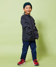 限定展開 キッズ キルティングジャケット / KIDS 子供服 中わた ミリタリーブルゾン / ノーカラージャケット