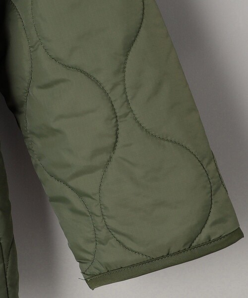 FREAK'S STORE（フリークスストア）の「限定展開 キッズ キルティングジャケット / KIDS 子供服 中わた ミリタリーブルゾン / ノーカラージャケット（ブルゾン・キッズ・ブラック/オリーブ・150/120/130/140/110）」の5枚目の写真