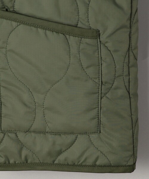 FREAK'S STORE（フリークスストア）の「限定展開 キッズ キルティングジャケット / KIDS 子供服 中わた ミリタリーブルゾン / ノーカラージャケット（ブルゾン・キッズ・ブラック/オリーブ・150/120/130/140/110）」の6枚目の写真