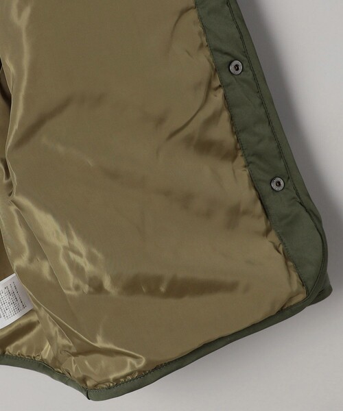 FREAK'S STORE（フリークスストア）の「限定展開 キッズ キルティングジャケット / KIDS 子供服 中わた ミリタリーブルゾン / ノーカラージャケット（ブルゾン・キッズ・ブラック/オリーブ・150/120/130/140/110）」の8枚目の写真