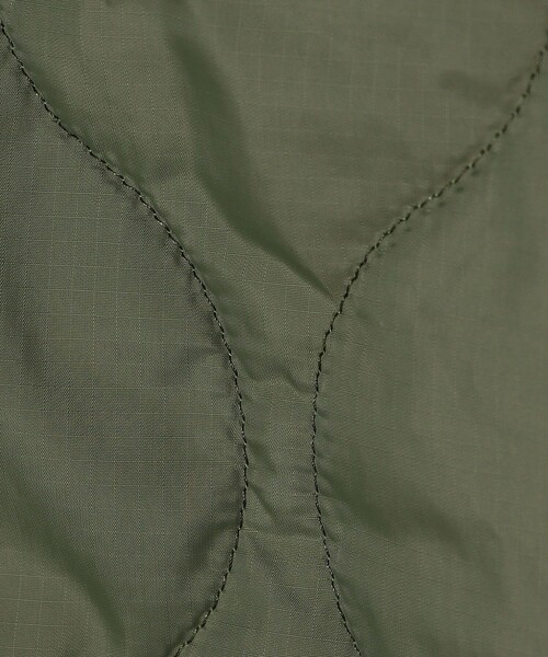 FREAK'S STORE（フリークスストア）の「限定展開 キッズ キルティングジャケット / KIDS 子供服 中わた ミリタリーブルゾン / ノーカラージャケット（ブルゾン・キッズ・ブラック/オリーブ・150/120/130/140/110）」の9枚目の写真