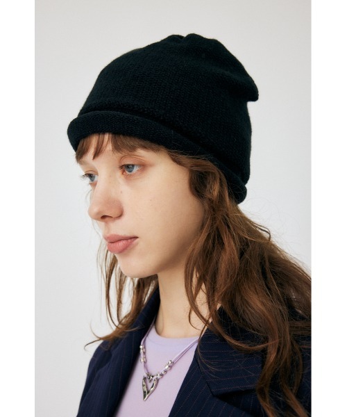 MOUSSY（マウジー）の「LOW GAUGE KNIT ビーニー（ニットキャップ/ビーニー・レディース・オレンジ系その他/ブラック/ブルー系その他・FREE）」の5枚目の写真
