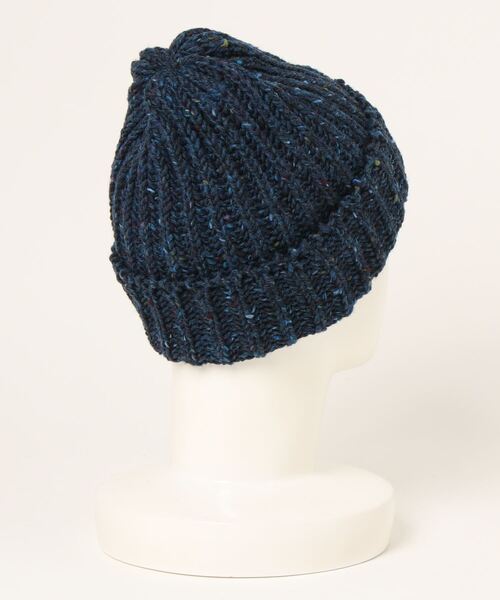 go slow caravan（ゴースローキャラバン）の「HIGHLAND2000/ハイランドトゥーサウザンド　BW 001 Bobcap（ニットキャップ/ビーニー・レディース・ブラウン/チャコールグレー/マスタード/ネイビー/ナチュラル・FREE）」の6枚目の写真