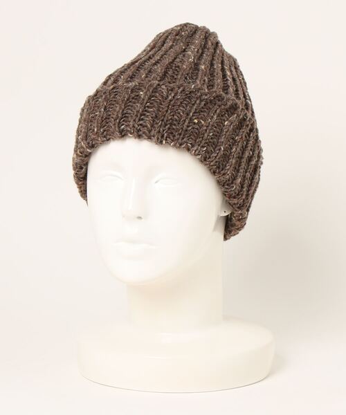 go slow caravan（ゴースローキャラバン）の「HIGHLAND2000/ハイランドトゥーサウザンド　BW 001 Bobcap（ニットキャップ/ビーニー・レディース・ブラウン/チャコールグレー/マスタード/ネイビー/ナチュラル・FREE）」の11枚目の写真