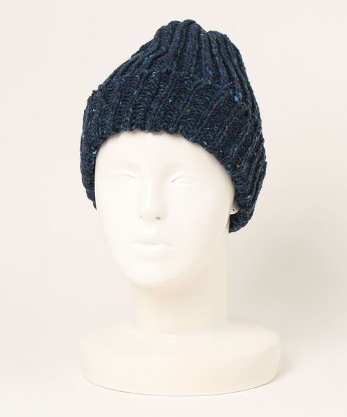 go slow caravan（ゴースローキャラバン）の「HIGHLAND2000/ハイランドトゥーサウザンド　BW 001 Bobcap（ニットキャップ/ビーニー・レディース・ブラウン/チャコールグレー/マスタード/ネイビー/ナチュラル・FREE）」の17枚目の写真