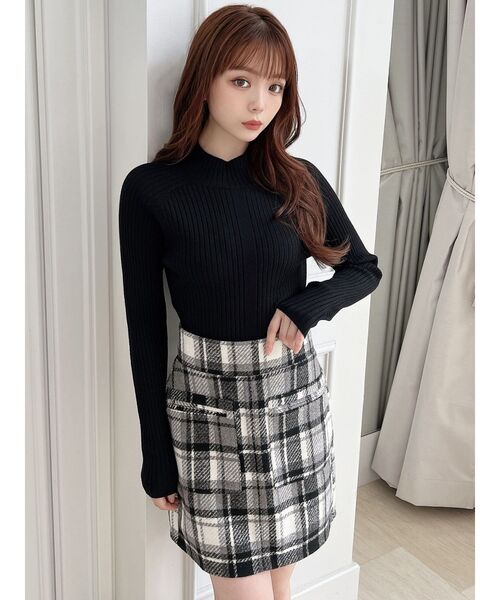 RESEXXY（リゼクシー）の「ラグランベーシックニット（ニット/セーター・レディース・ブルー/ブラック/アイボリー/オレンジ・FREE）」の21枚目の写真