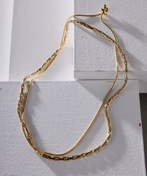 ear PAPILLONNER（イアパピヨネ）の「シンプルスライドネックレス（ネックレス）」 WEAR