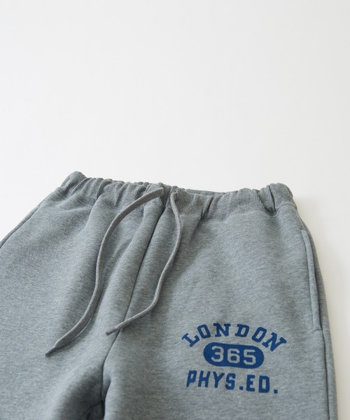 CUBE SUGAR（キューブシュガー）の「CVC裏毛裏起毛ロゴプリントスウェットパンツ（スウェットパンツ・レディース・ネイビー/グリーン/オートミール/トップグレー・M）」の17枚目の写真
