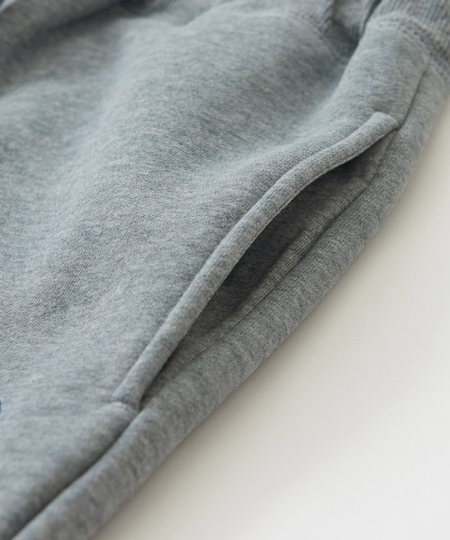 CUBE SUGAR（キューブシュガー）の「CVC裏毛裏起毛ロゴプリントスウェットパンツ（スウェットパンツ・レディース・ネイビー/グリーン/オートミール/トップグレー・M）」の19枚目の写真